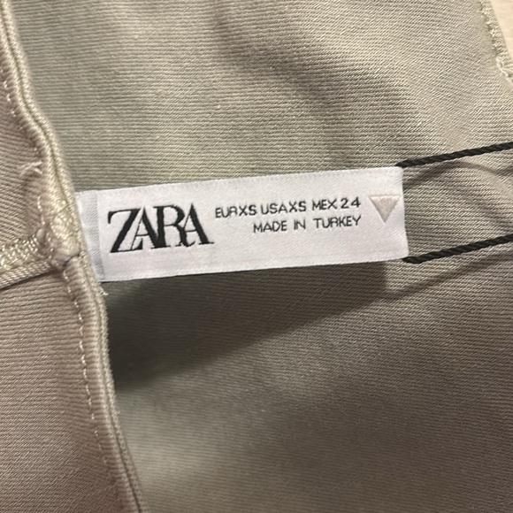 Zara Beige Bodying Denim Capsule Collection Romper. Size XS - Picture 2 of 9